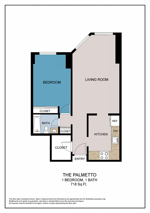 The Palmetto Floor Plan at ELEVATE Apartment Homes, Minnesota